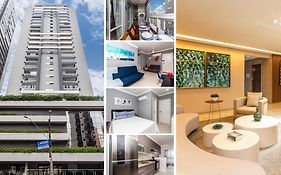 Piemax Praia Grande - 100m PRAIA do BOQUEIRÃO e CENTRO - Vista MAR - Varanda GOURMET com CHURRASQUEIRA privativa - AR CONDICIONADO em todos os ambientes - Wi-Fi 600 Mbps - HOME OFFICE- Vaga de Garagem - Acomoda até 6 pessoas